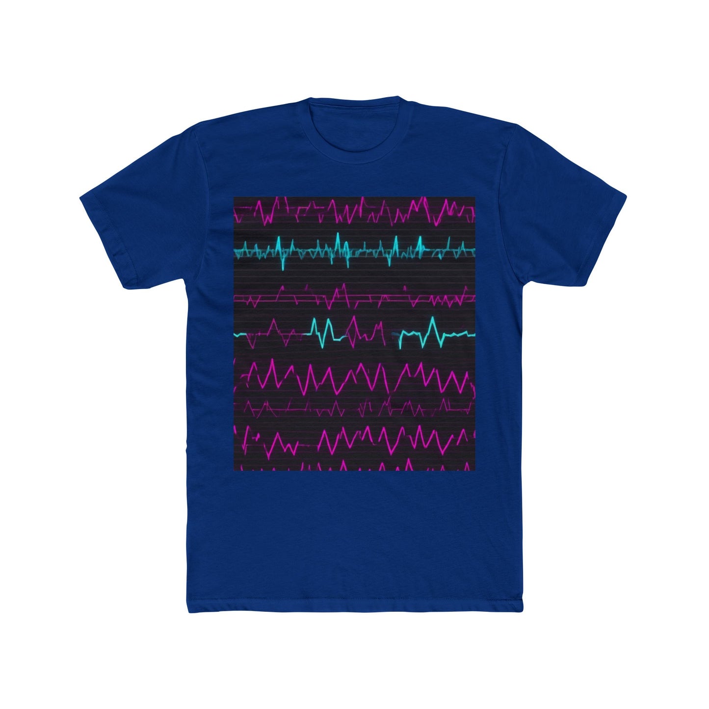 boostlete-boost-mode-pattern-ekg-modern-0111 — Unisex Cotton Crew Tee (NL 3600)