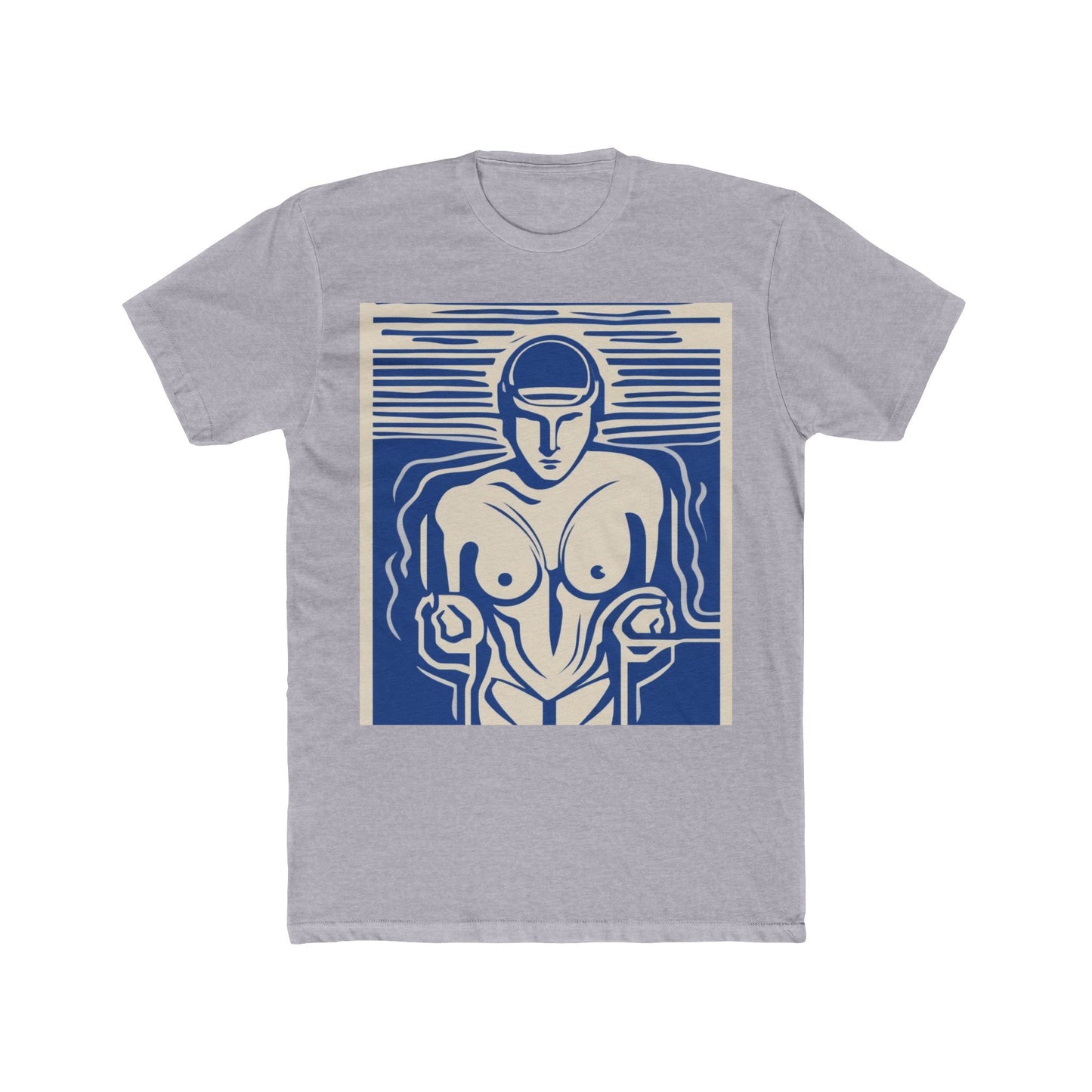 boostlete-boost-mode-icon-swimmer-motion-vector-0062 — Unisex Cotton Crew Tee (NL 3600)