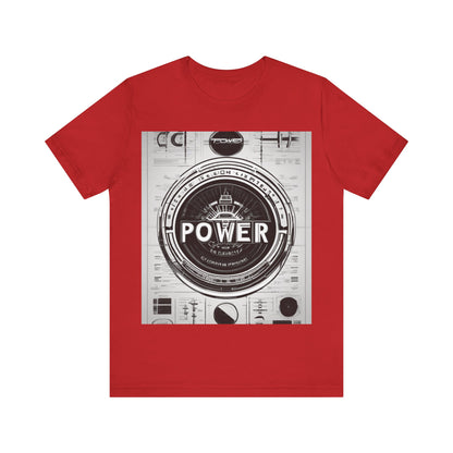 boostlete-boost-mode-type-power-in-quiet-badge-blueprint-0245 — Unisex Jersey Short Sleeve (B+C 3001)