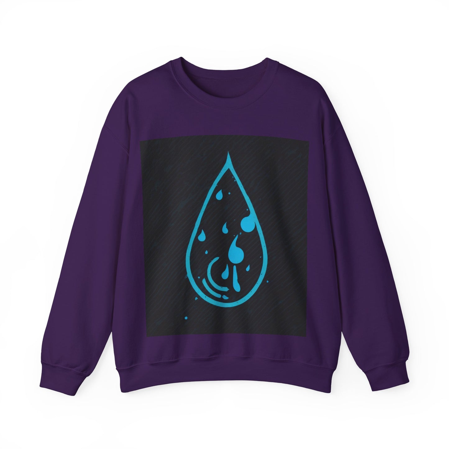 boostlete-iron-intent-icon-water-grainy-vector-0762 — Unisex Heavy Blend Crewneck (G18000)