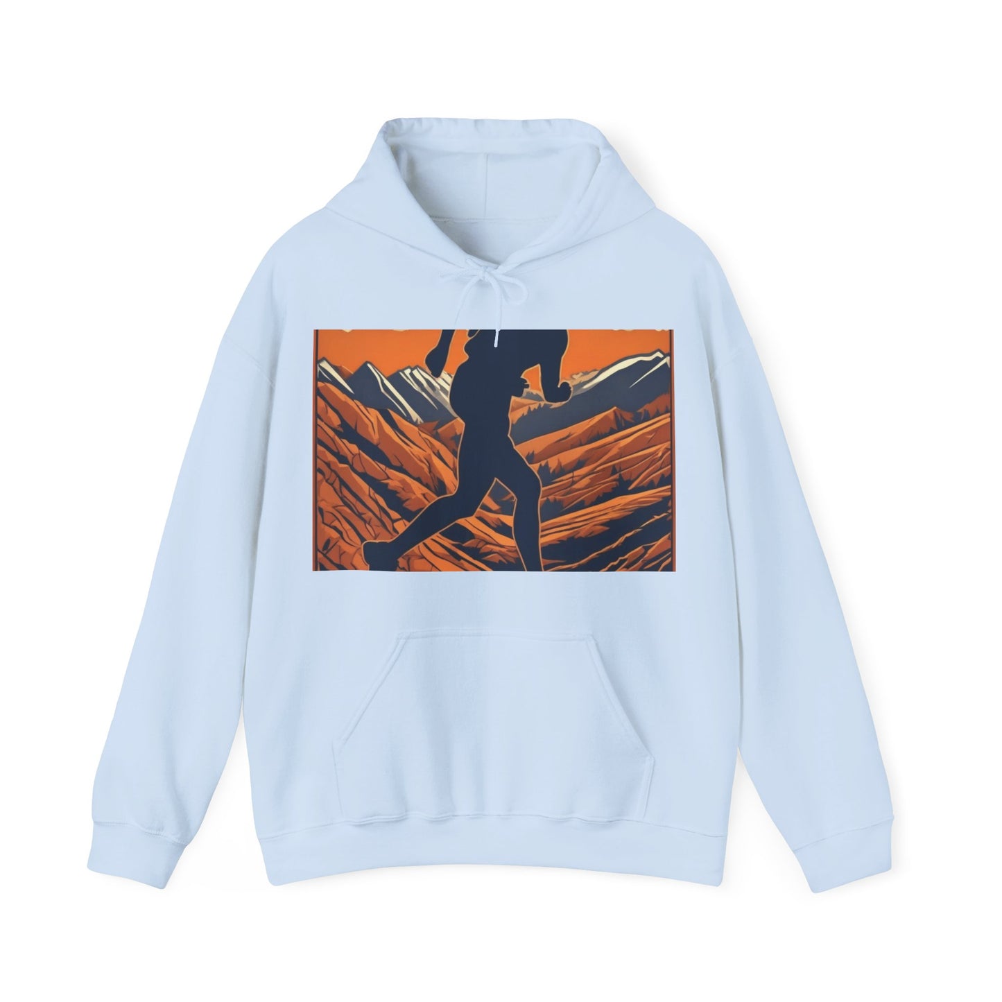 boostlete-iron-intent-scene-trail-3d-retro-0764 — Unisex Heavy Blend Hoodie (G18500)