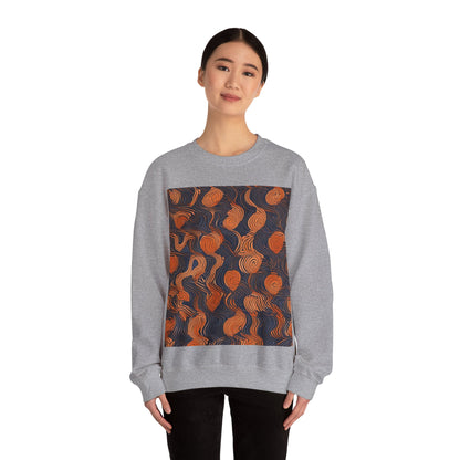 boostlete-iron-intent-pattern-topographic-engraved-0019 — Unisex Heavy Blend Crewneck Sweatshirt (Gildan)