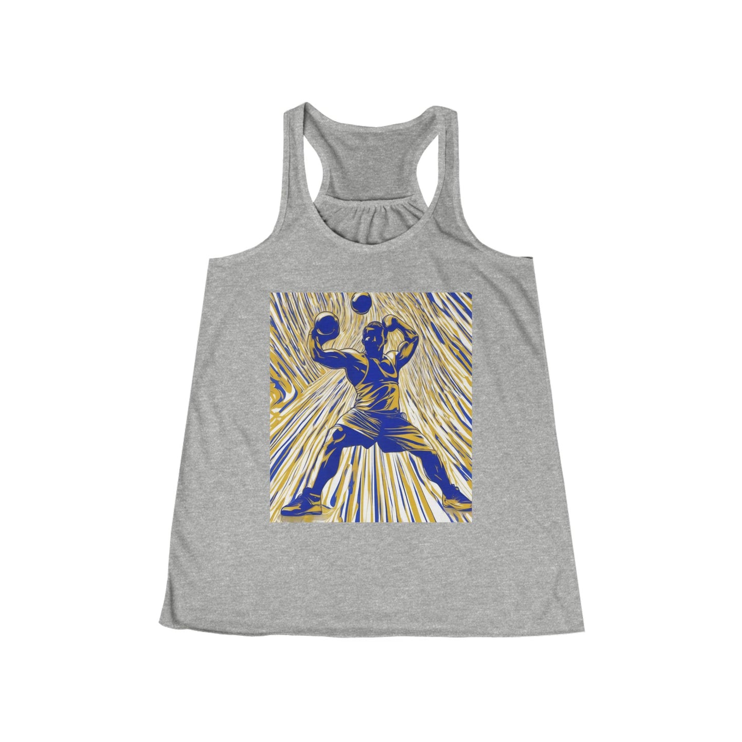 boostlete-rise-grind-scene-kettlebell-speed-engraved-0180 — Women's Flowy Racerback Tank (B+C 8800)