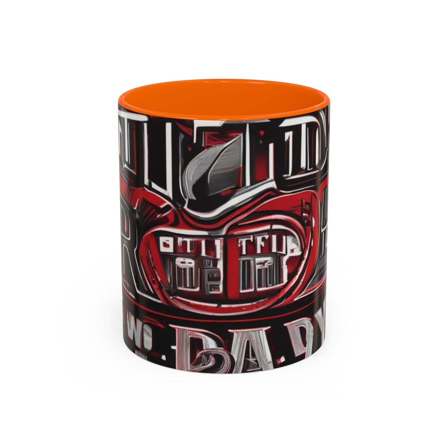 boostlete-boost-mode-type-win-the-day-outline-over-solid-monoline-0477 — Accent Mug 11/15oz