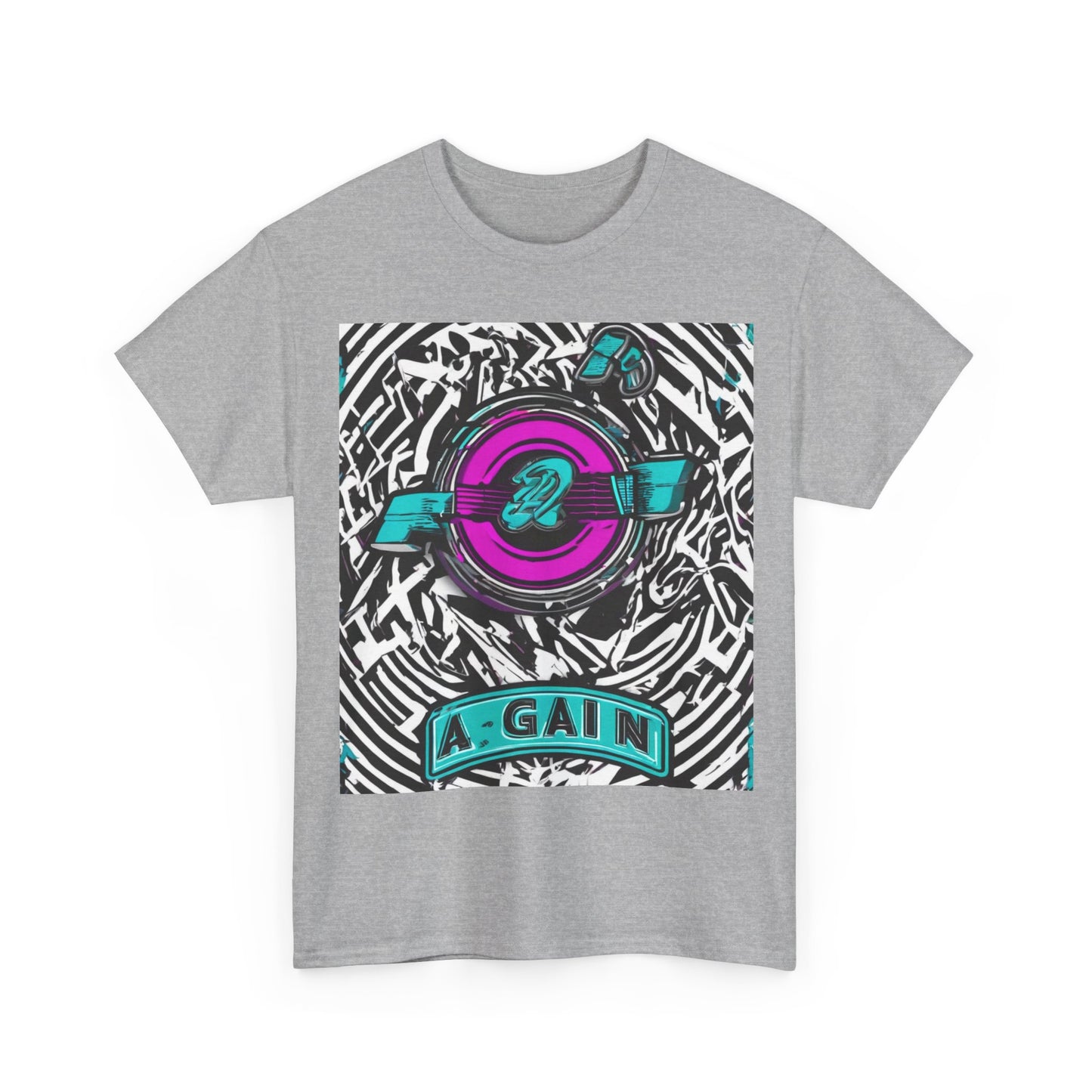 boostlete-boost-mode-type-again-badge-monoline-0293 — Unisex Heavy Cotton Tee (Gildan 5000)