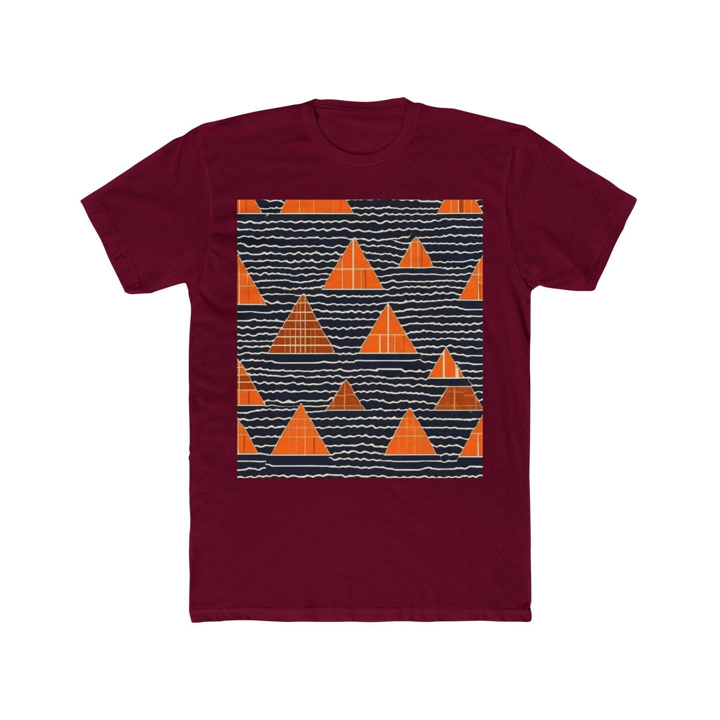 boostlete-iron-intent-pattern-stair-steps-industrial-0259 — Unisex Cotton Crew Tee (NL 3600)