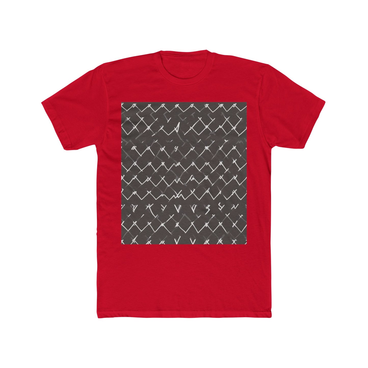 boostlete-am-crew-pattern-ekg-bold-0047 — Unisex Cotton Crew Tee (NL 3600)