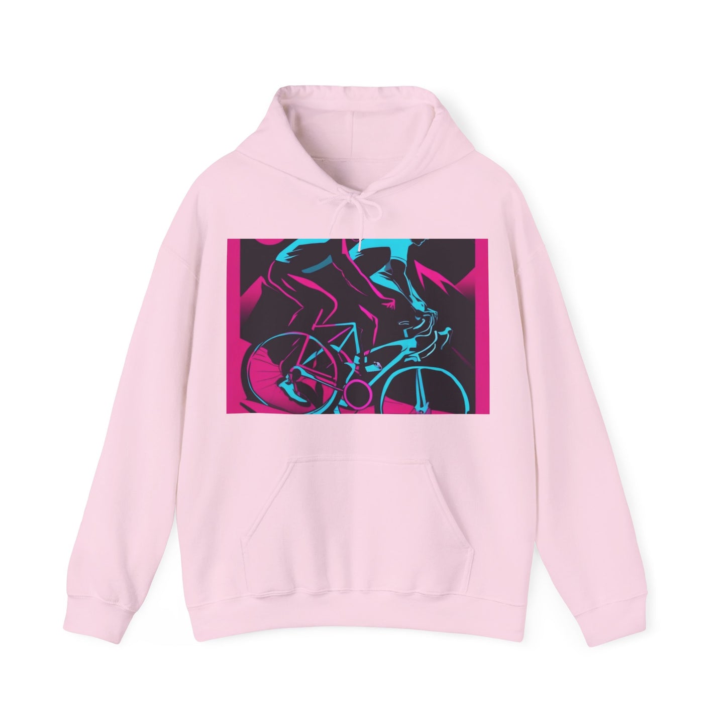 boostlete-rise-grind-scene-cyclist-outline-vector-0868 — Unisex Heavy Blend Hoodie (G18500)