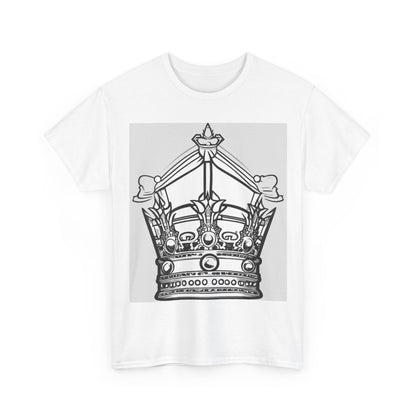 boostlete-quiet-power-icon-crown-outline-badge-0130 — Unisex Heavy Cotton Tee (Gildan 5000)