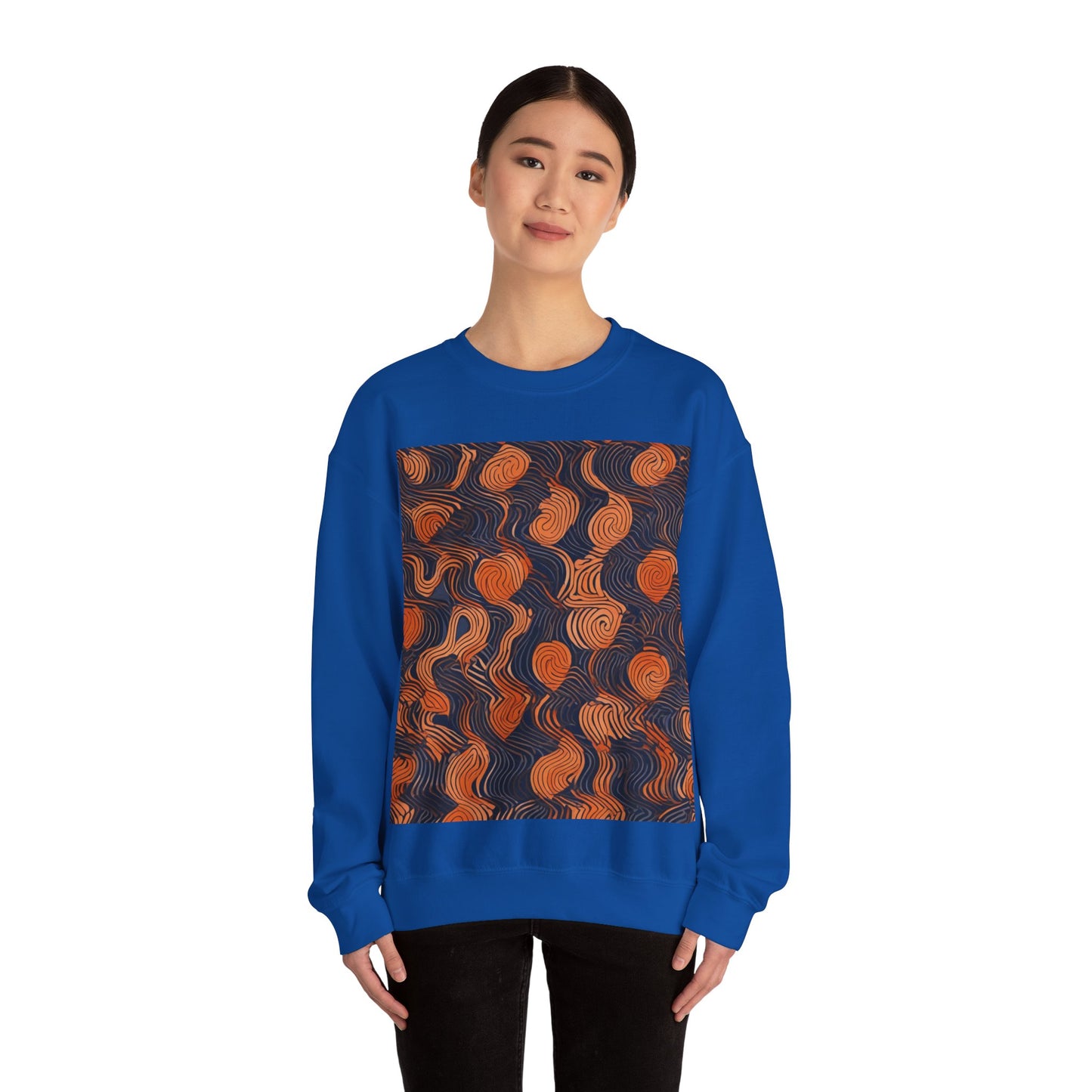 boostlete-iron-intent-pattern-topographic-engraved-0019 — Unisex Heavy Blend Crewneck Sweatshirt (Gildan)