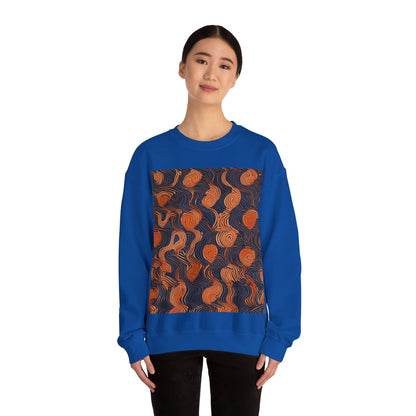 boostlete-iron-intent-pattern-topographic-engraved-0019 — Unisex Heavy Blend Crewneck Sweatshirt (Gildan)
