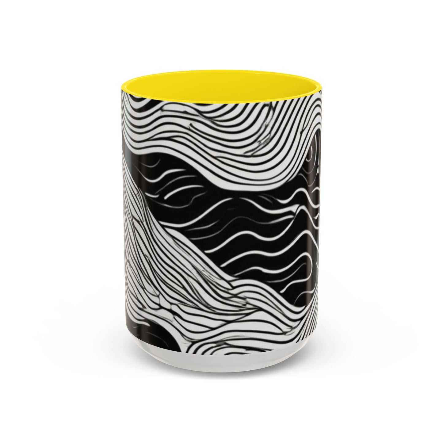 boostlete-field-day-pattern-topographic-line-art-0239 — Accent Mug 11oz/15oz