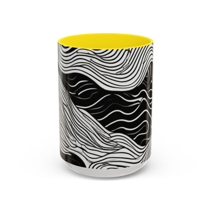 boostlete-field-day-pattern-topographic-line-art-0239 — Accent Mug 11oz/15oz