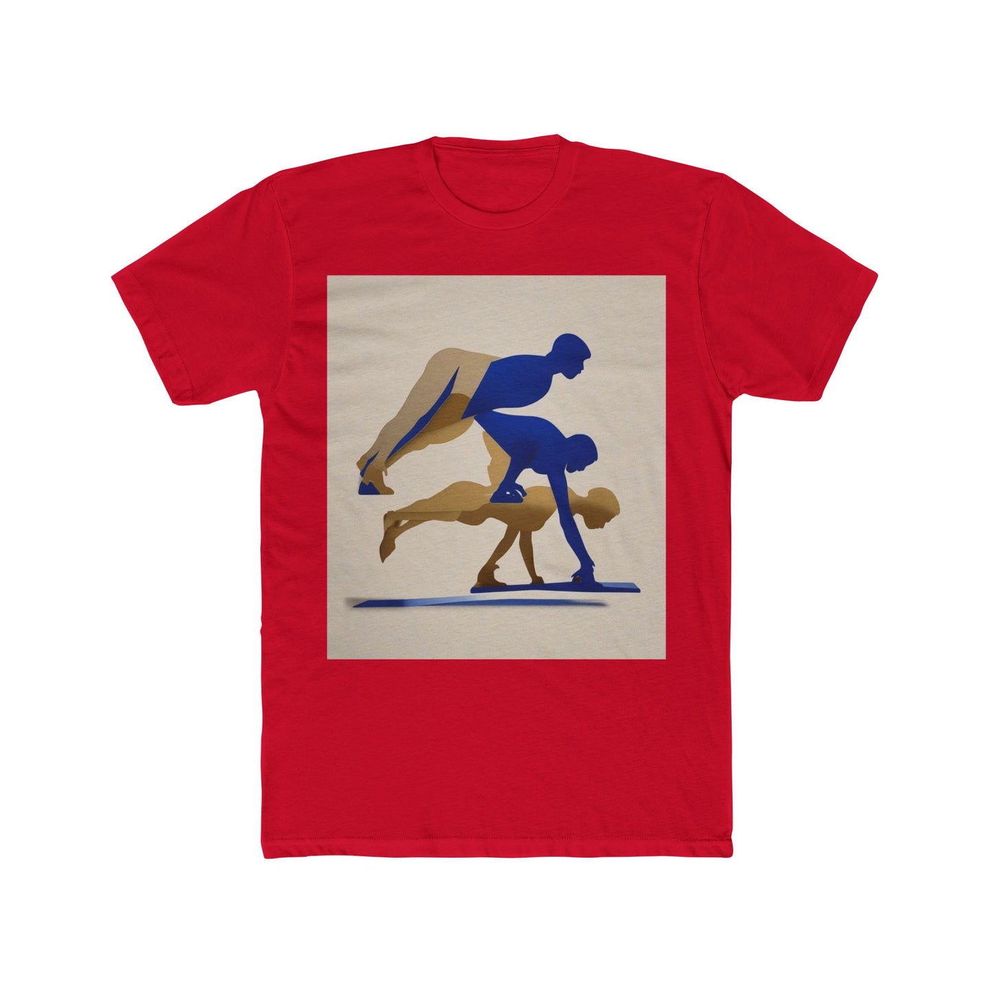 boostlete-mile-by-mile-scene-push-up-duotone-paper-0040 — Unisex Cotton Crew Tee (NL 3600)