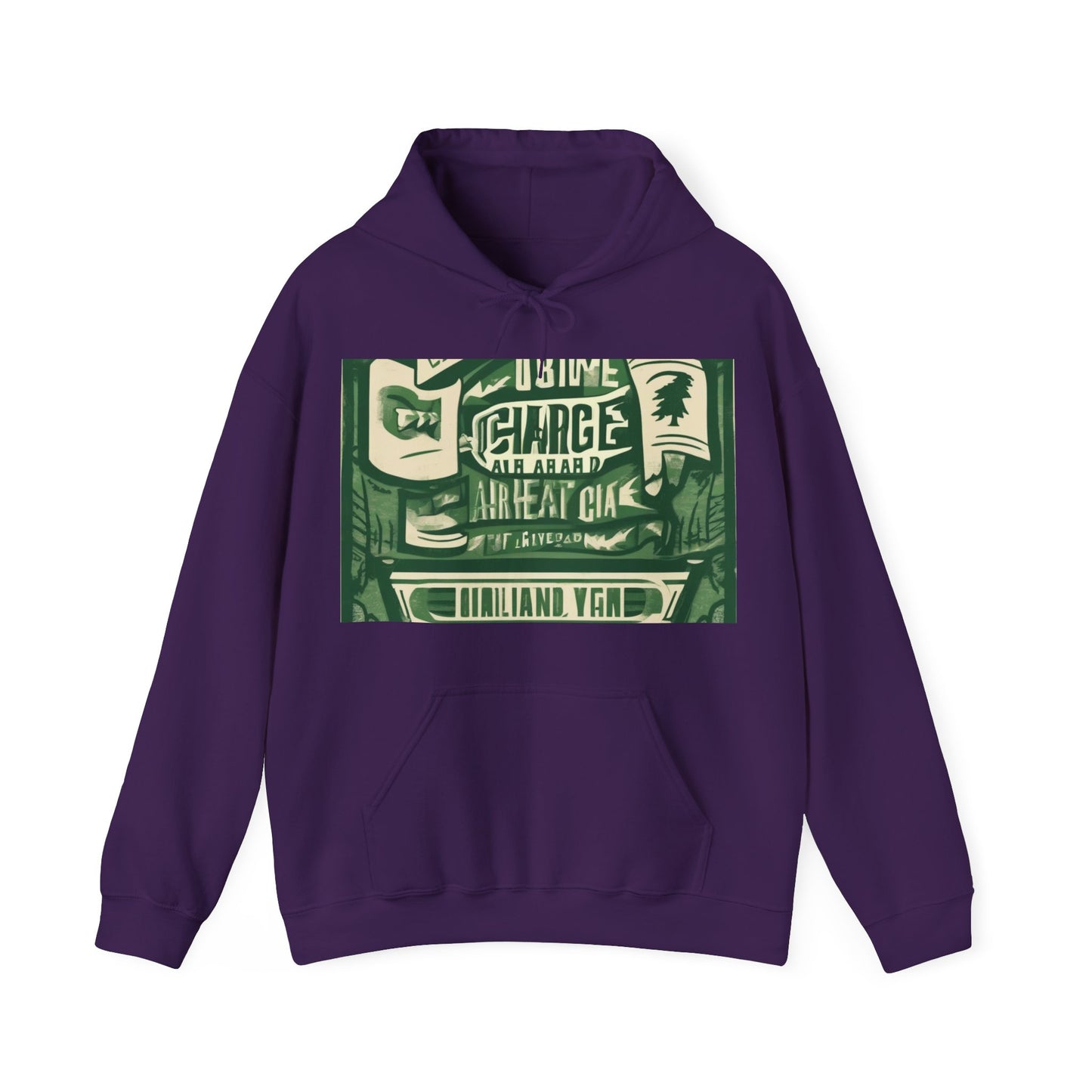 boostlete-am-crew-type-charge-ahead-banner-paper-0965 — Unisex Heavy Blend Hoodie (G18500)
