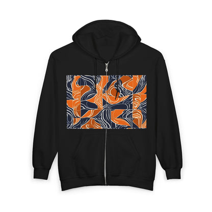 boostlete-rise-grind-pattern-sprint-vector-0207 — Unisex Heavy Blend Full-Zip Hooded Sweatshirt