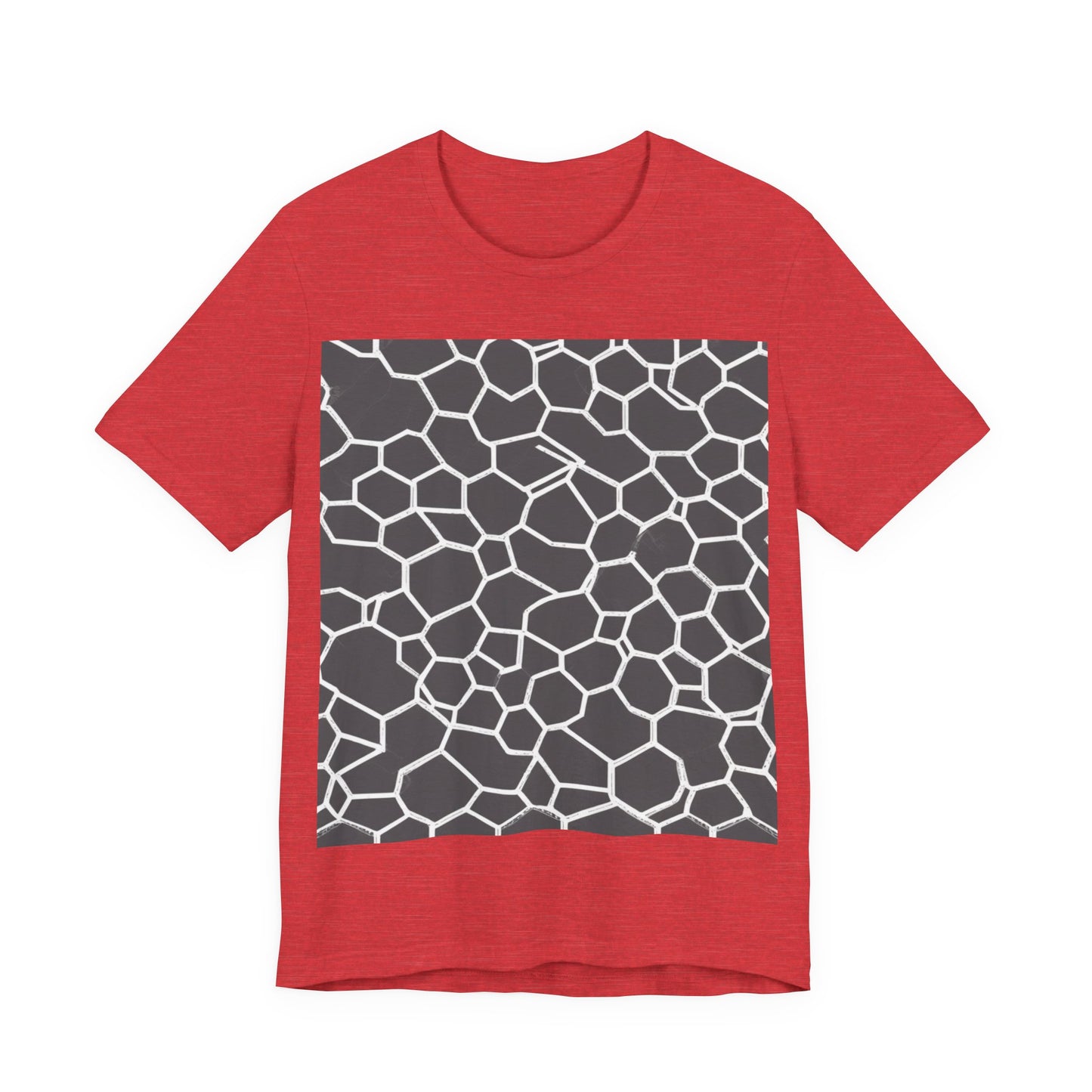 boostlete-iron-intent-pattern-hex-blueprint-0063 — Unisex Jersey Short Sleeve (B+C 3001)