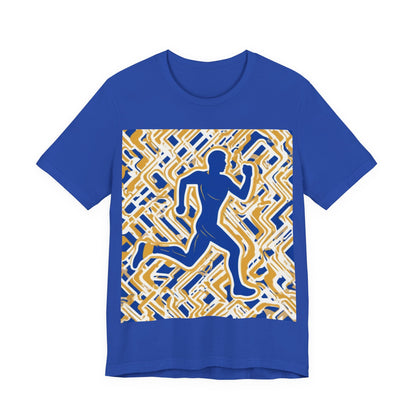 boostlete-pr-season-icon-runner-outline-industrial-0170 — Unisex Jersey Short Sleeve (B+C 3001)