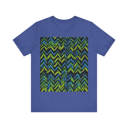 boostlete-mile-by-mile-pattern-chevron-monoline-0051 — Unisex Jersey Short Sleeve (B+C 3001)