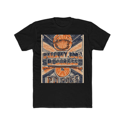 boostlete-boost-mode-type-recovery-progress-outline-over-solid-badge-0161 — Unisex Cotton Crew Tee (NL 3600)