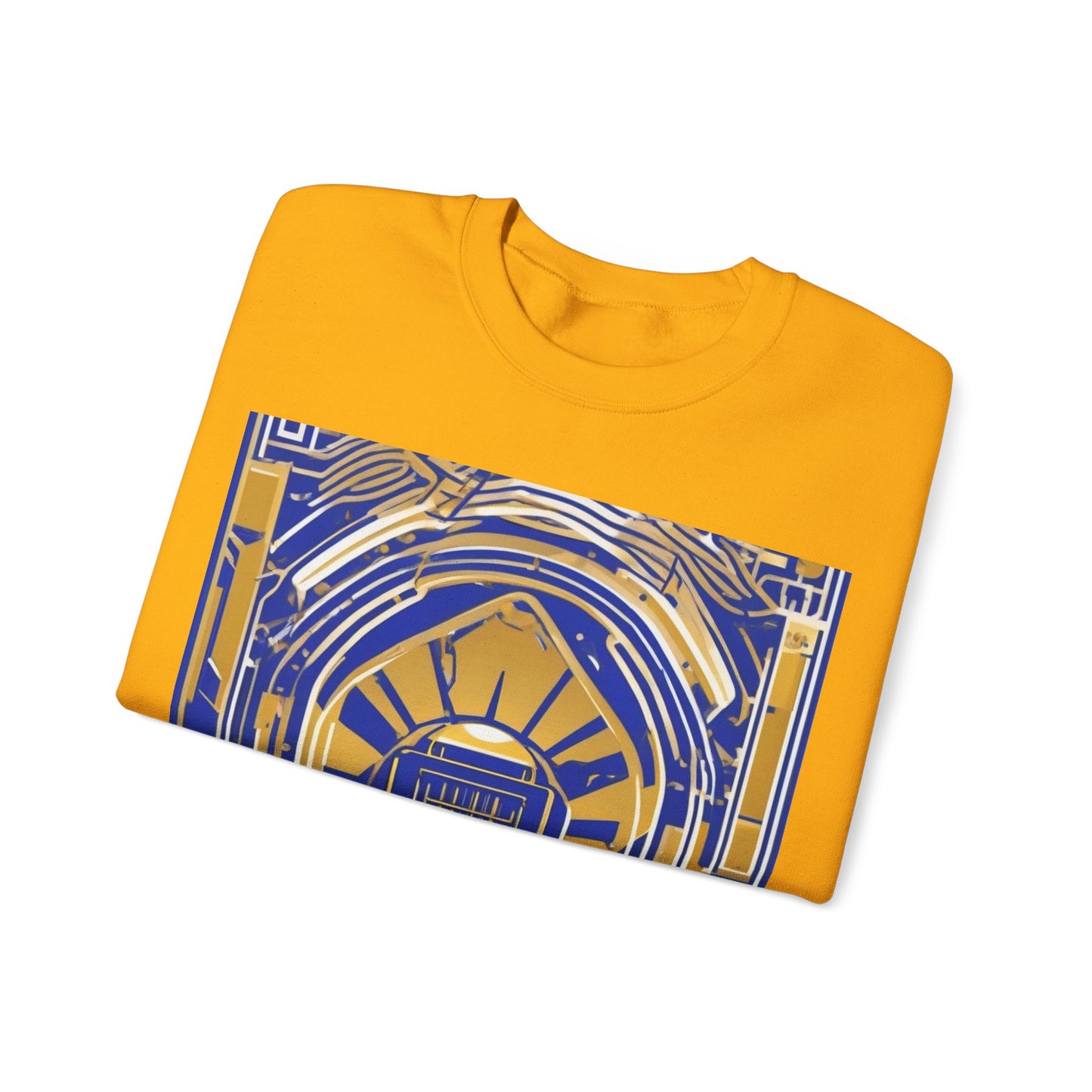 boostlete-mile-by-mile-icon-battery-motion-monoline-0002 — Unisex Heavy Blend Crewneck Sweatshirt (Gildan)