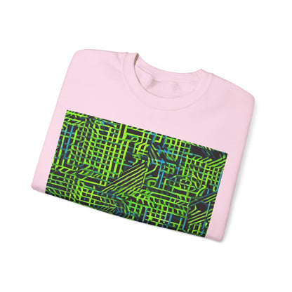 boostlete-quiet-power-pattern-stair-steps-industrial-0751 — Unisex Heavy Blend Crewneck (G18000)