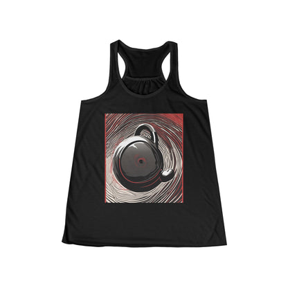 boostlete-am-crew-scene-kettlebell-motion-vector-0224 — Women's Flowy Racerback Tank (B+C 8800)