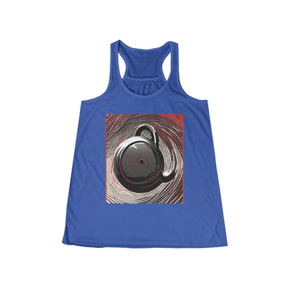 boostlete-am-crew-scene-kettlebell-motion-vector-0224 — Women's Flowy Racerback Tank (B+C 8800)
