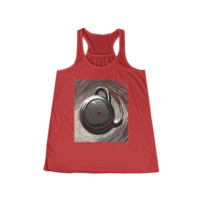 boostlete-am-crew-scene-kettlebell-motion-vector-0224 — Women's Flowy Racerback Tank (B+C 8800)