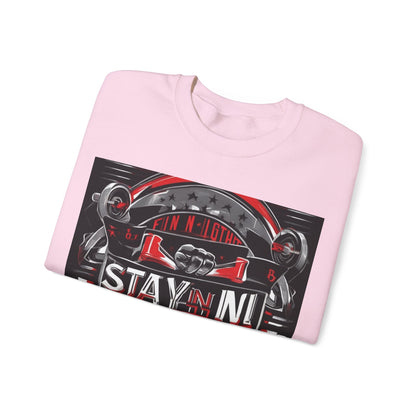 boostlete-rise-grind-type-stay-in-the-fight-banner-retro-1441 — Unisex Heavy Blend Crewneck (G18000)