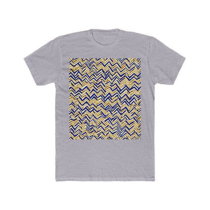 boostlete-boost-mode-pattern-ekg-line-art-0091 — Unisex Cotton Crew Tee (NL 3600)