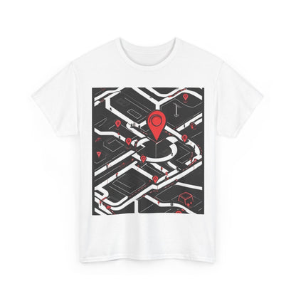 boostlete-am-crew-icon-map-matte-isometric-0094 — Unisex Heavy Cotton Tee (Gildan 5000)
