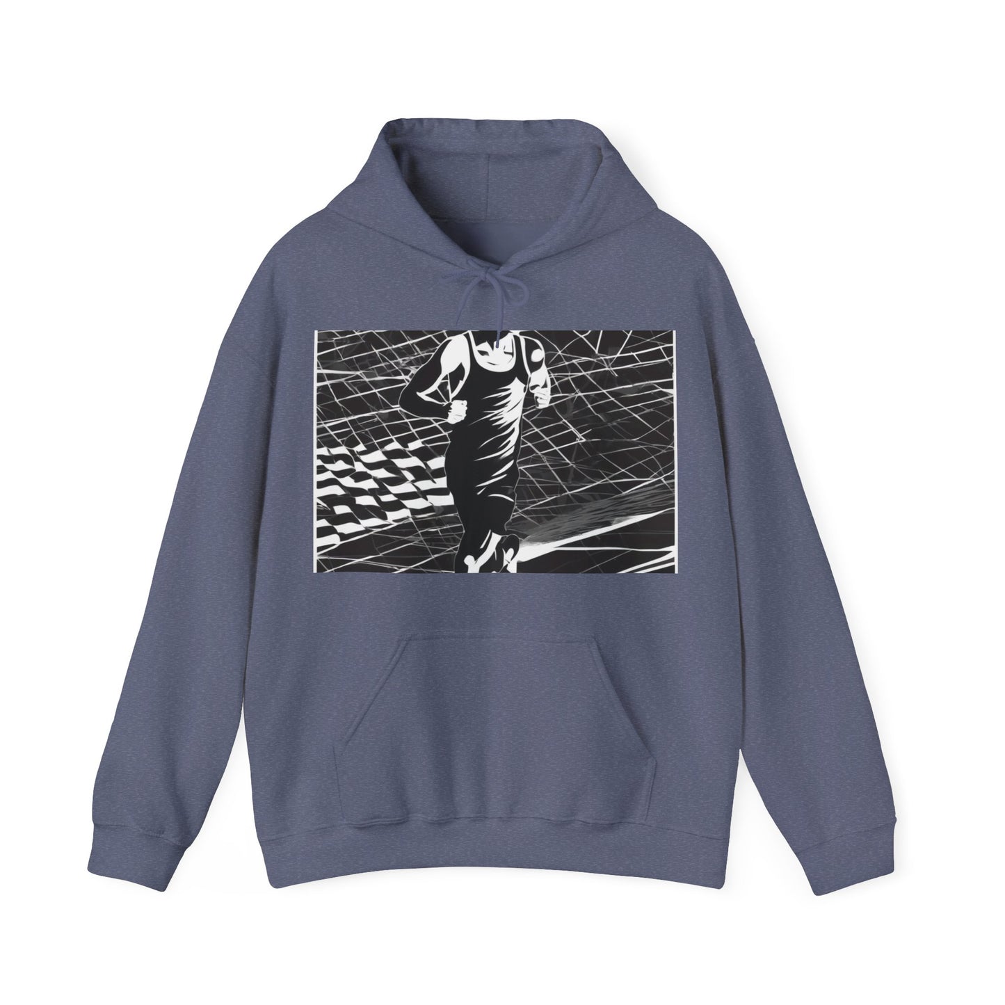 boostlete-headspace-scene-marathoner-speed-geometric-0816 — Unisex Heavy Blend Hoodie (G18500)
