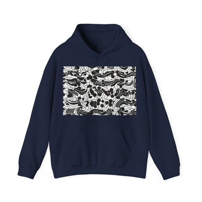 boostlete-rise-grind-pattern-dotted-line-art-0483 — Unisex Heavy Blend Hoodie (G18500)