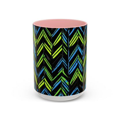 boostlete-mile-by-mile-pattern-chevron-monoline-0051 — Accent Mug 11oz/15oz