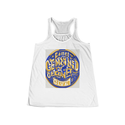 boostlete-pr-season-type-earned-not-given-badge-isometric-0105 — Women's Flowy Racerback Tank (B+C 8800)