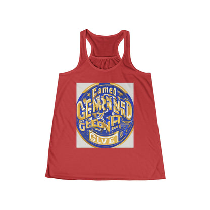 boostlete-pr-season-type-earned-not-given-badge-isometric-0105 — Women's Flowy Racerback Tank (B+C 8800)