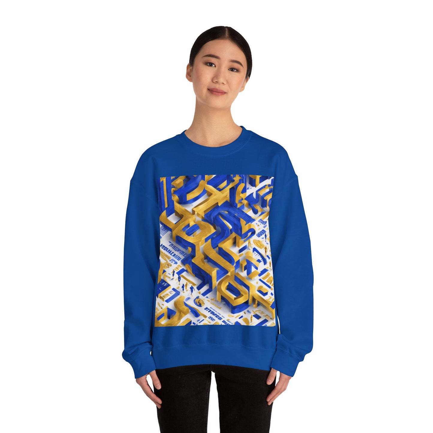 boostlete-iron-intent-type-one-more-rep-arc-isometric-0069 — Unisex Heavy Blend Crewneck Sweatshirt (Gildan)