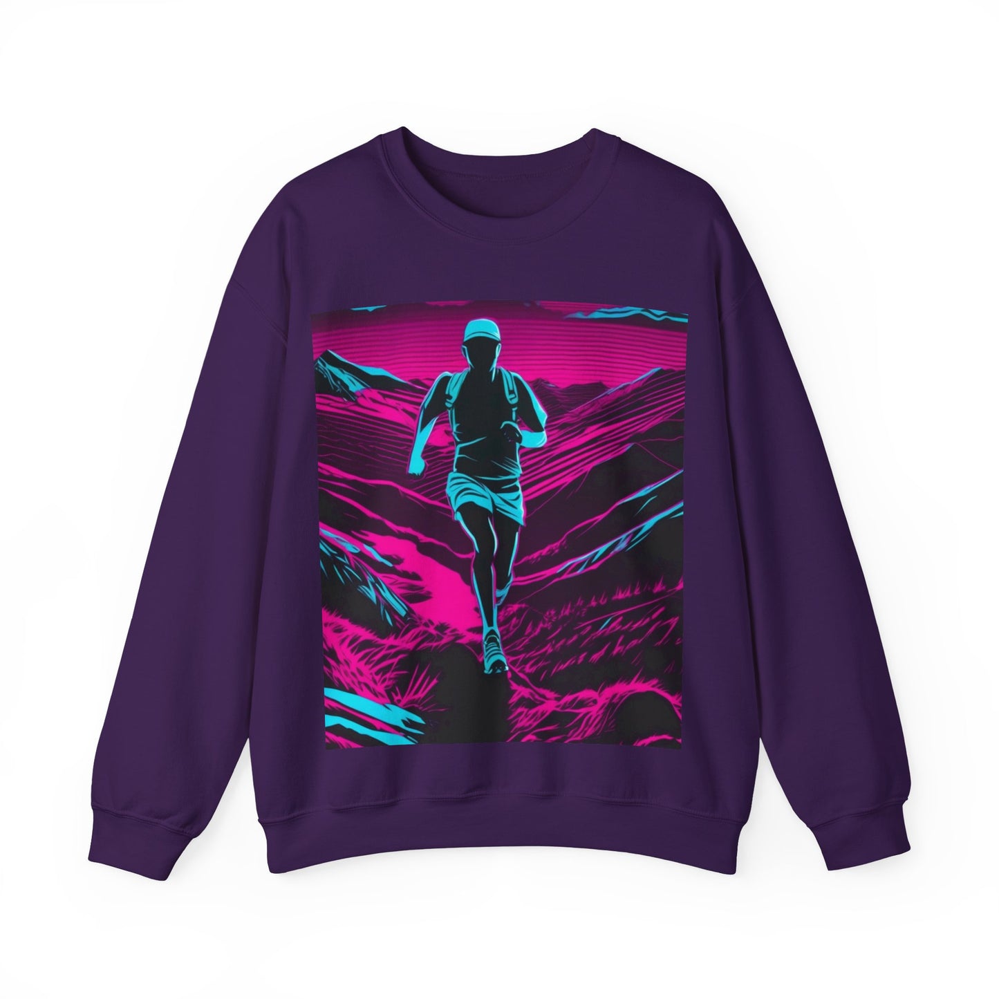 boostlete-am-crew-scene-trail-high-modern-0980 — Unisex Heavy Blend Crewneck (G18000)