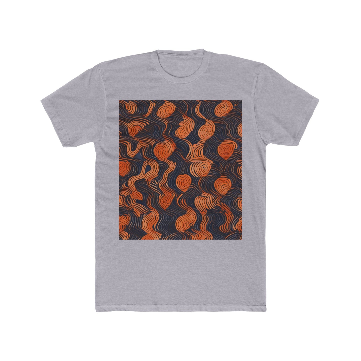 boostlete-iron-intent-pattern-topographic-engraved-0019 — Unisex Cotton Crew Tee (NL 3600)