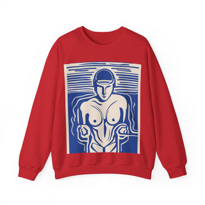 boostlete-boost-mode-icon-swimmer-motion-vector-0062 — Unisex Heavy Blend Crewneck Sweatshirt (Gildan)