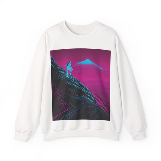 boostlete-boost-mode-scene-trail-neon-blueprint-0832 — Unisex Heavy Blend Crewneck (G18000)