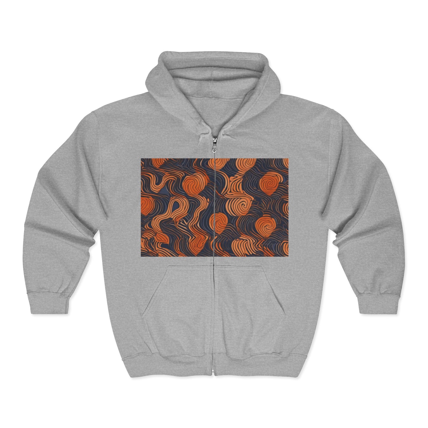 boostlete-iron-intent-pattern-topographic-engraved-0019 — Unisex Heavy Blend Full-Zip Hooded Sweatshirt