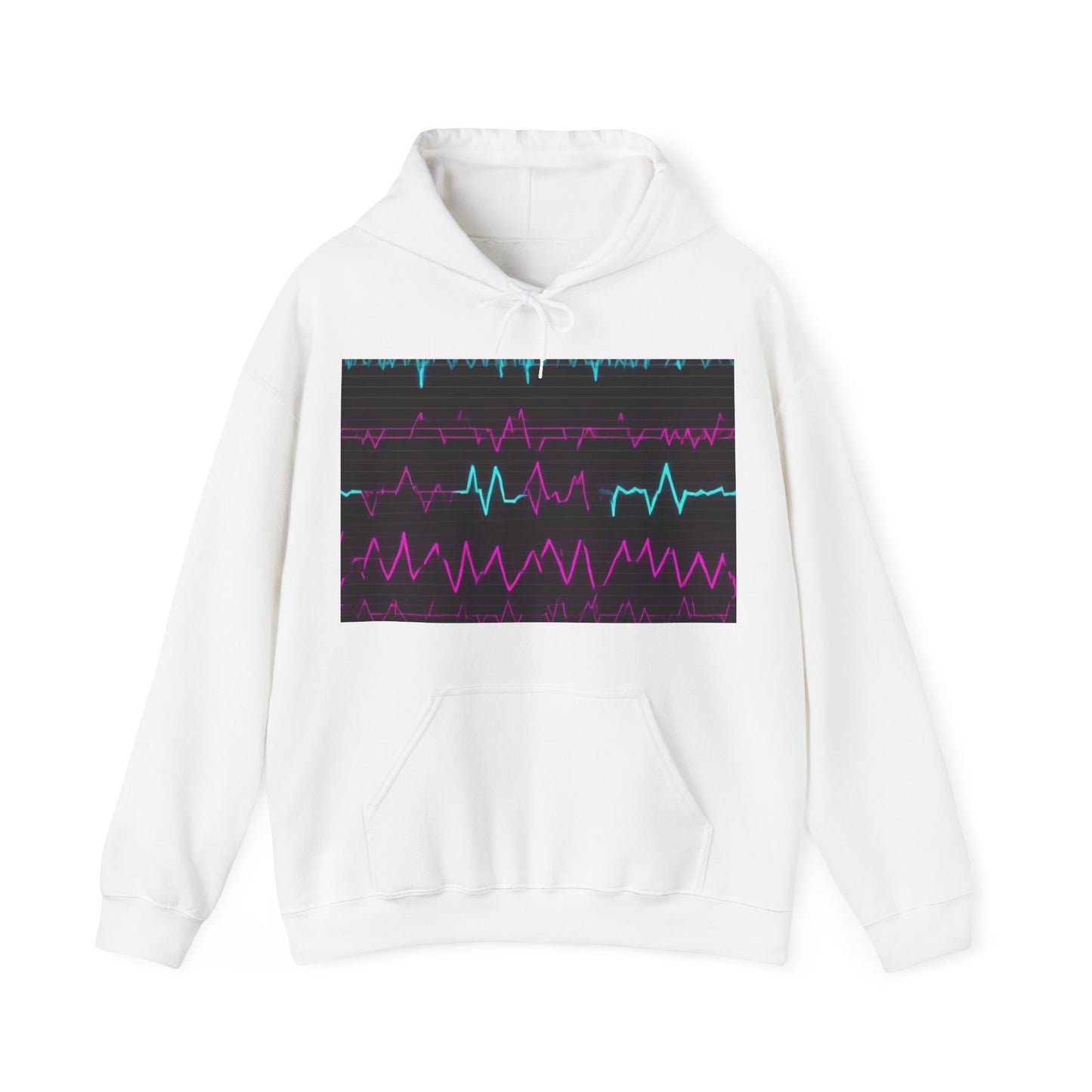 boostlete-boost-mode-pattern-ekg-modern-0111 — Unisex Heavy Blend Hooded Sweatshirt (Gildan)