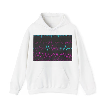 boostlete-boost-mode-pattern-ekg-modern-0111 — Unisex Heavy Blend Hooded Sweatshirt (Gildan)