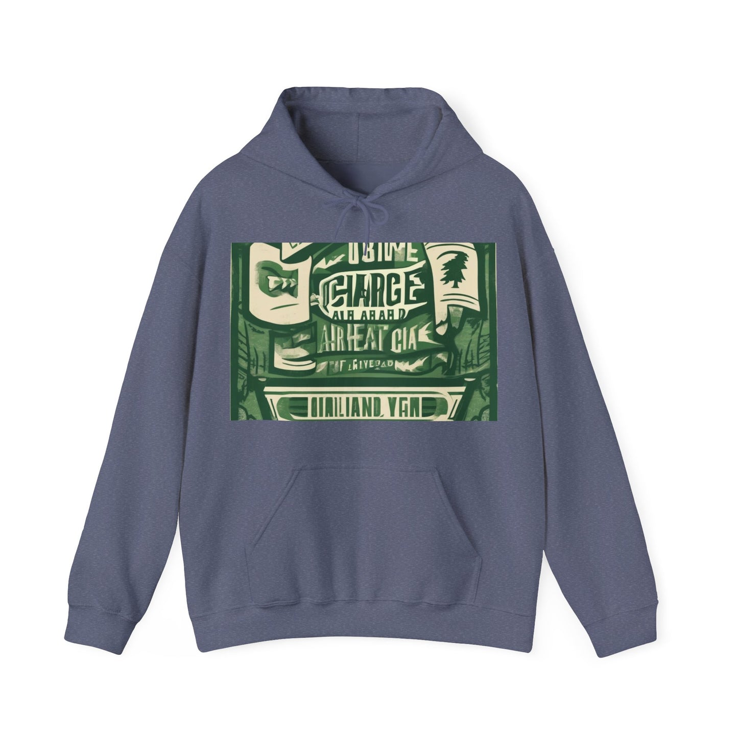 boostlete-am-crew-type-charge-ahead-banner-paper-0965 — Unisex Heavy Blend Hoodie (G18500)