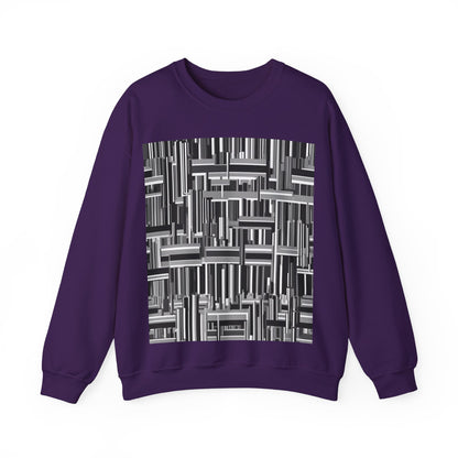 boostlete-recovery-progress-pattern-barcode-isometric-1023 — Unisex Heavy Blend Crewneck (G18000)