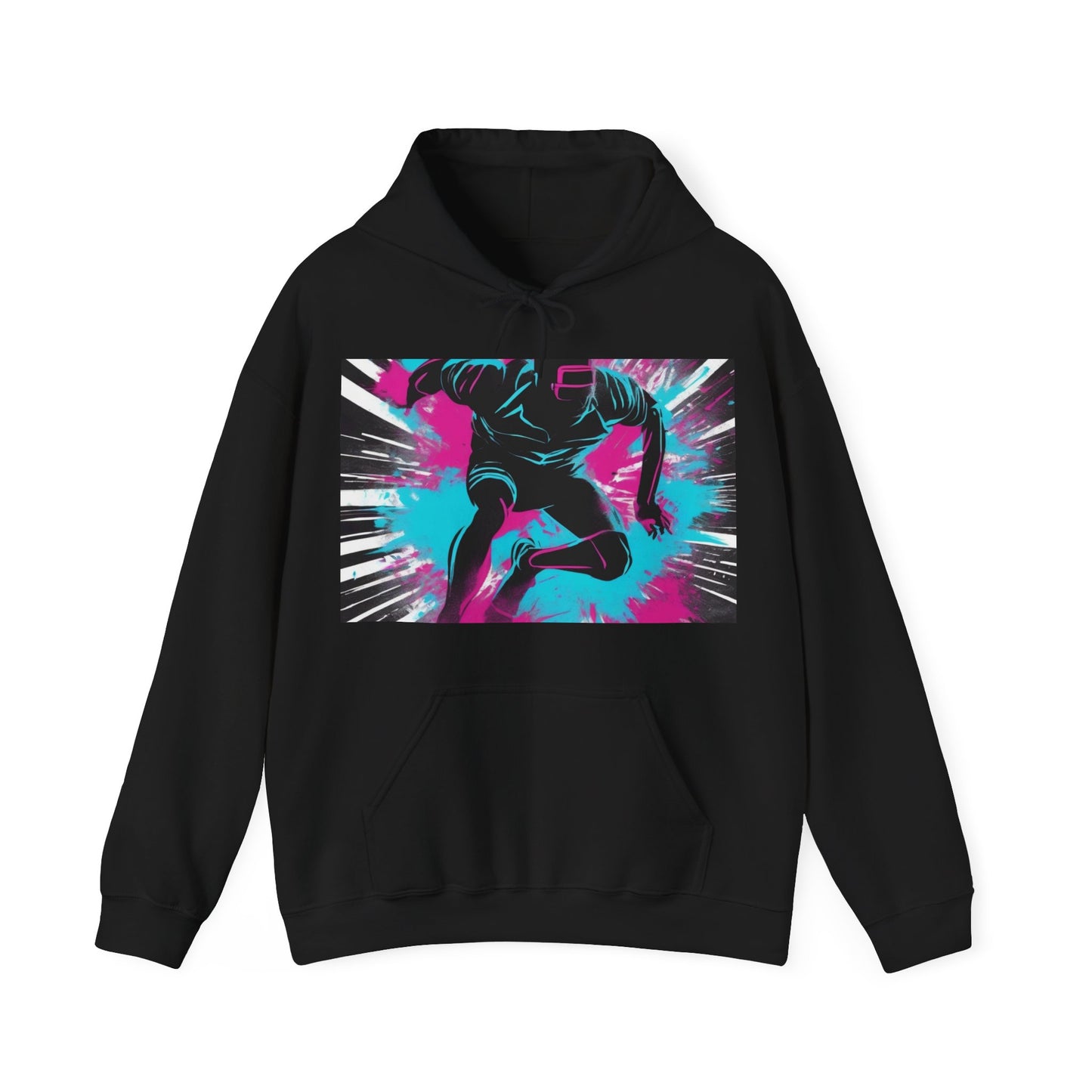 boostlete-recovery-progress-scene-sprinter-chalk-bold-0220 — Unisex Heavy Blend Hooded Sweatshirt (Gildan)