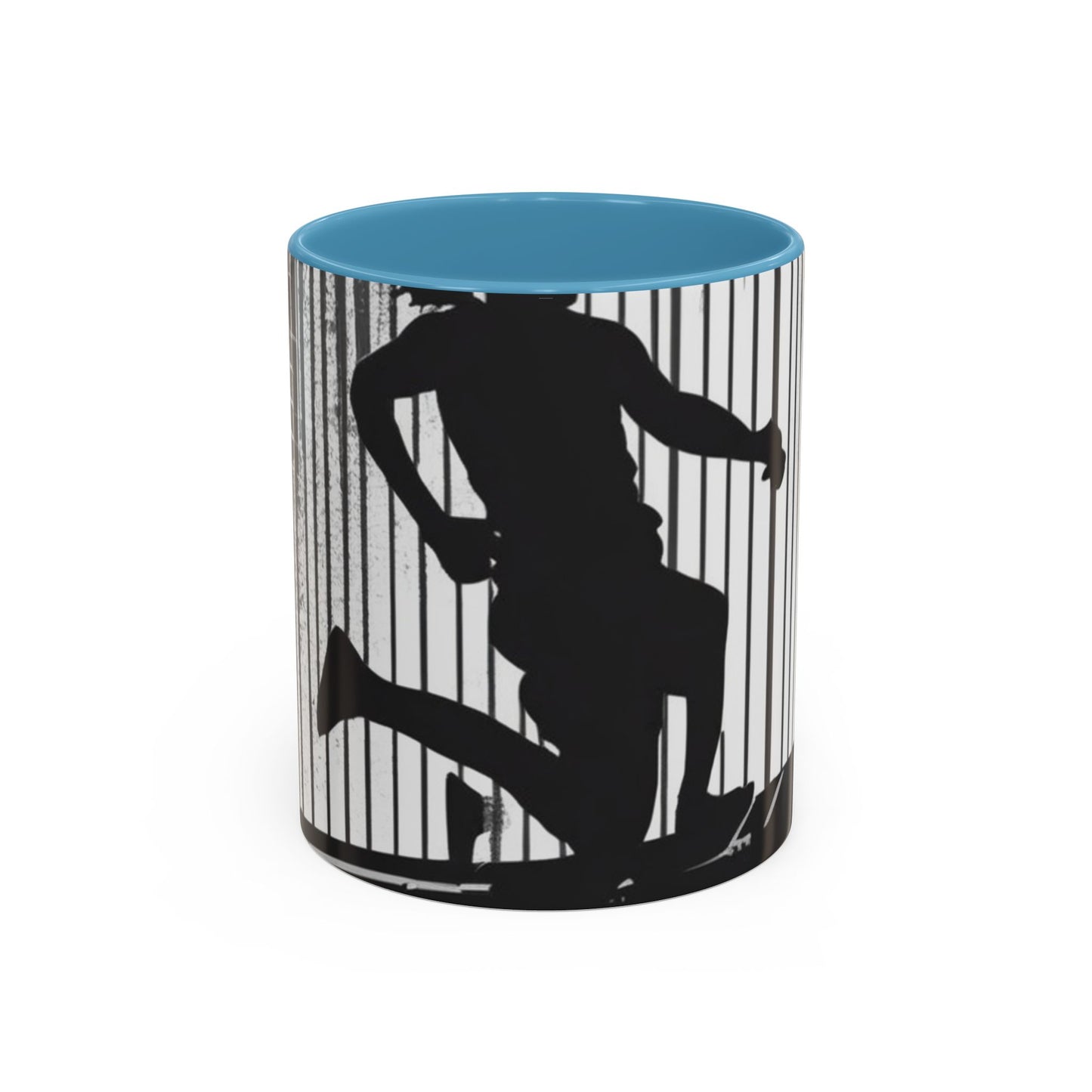 boostlete-am-crew-scene-hurdler-halftone-badge-0956 — Accent Mug 11/15oz