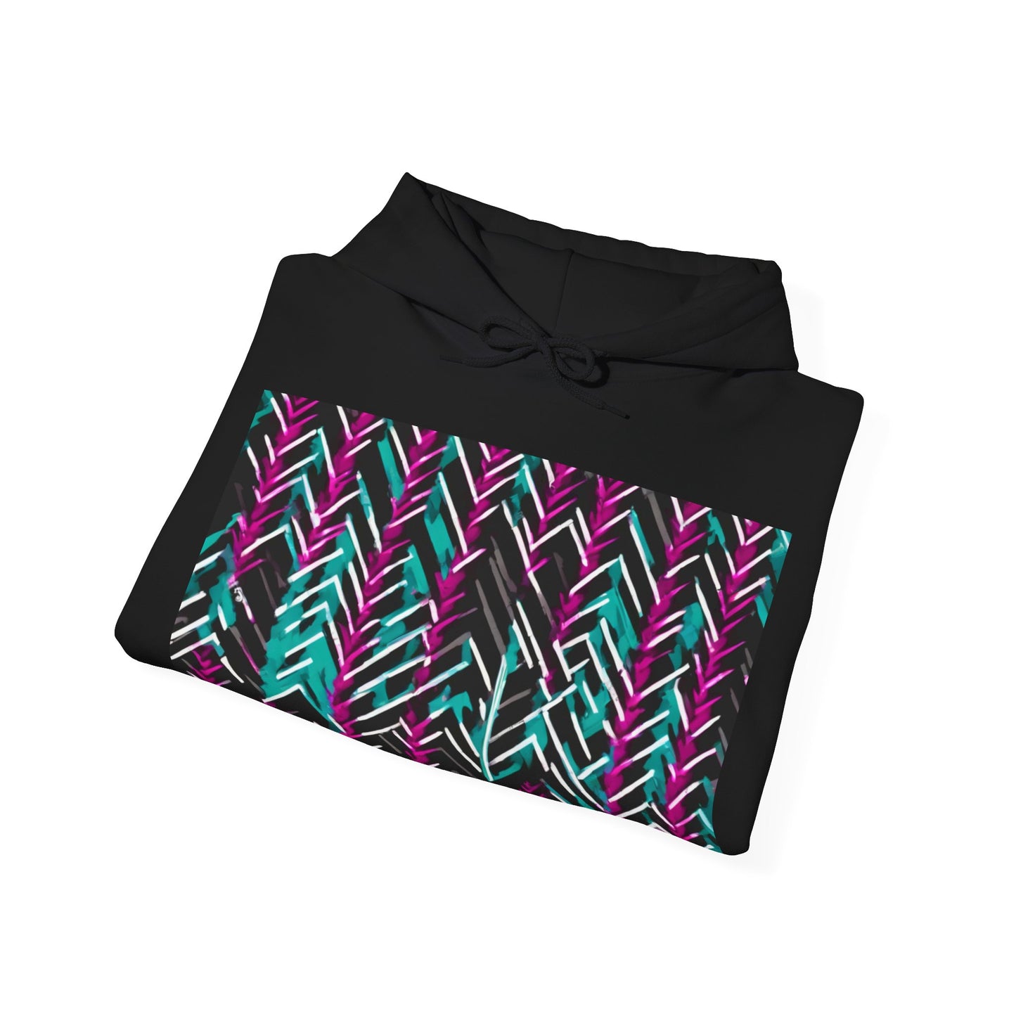 boostlete-recovery-progress-pattern-chevron-retro-0243 — Unisex Heavy Blend Hoodie (G18500)